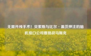 无需开颅手术！贝索斯与比尔·盖茨押注的脑机接口公司要挑战马斯克