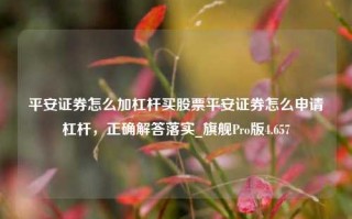 平安证券怎么加杠杆买股票平安证券怎么申请杠杆，正确解答落实_旗舰Pro版4.657