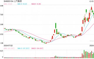 上汽集团前11个月新能源销量108万辆 同比增长19.5%