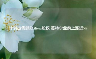 计划出售部分Altera股权 英特尔盘前上涨近5%