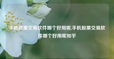 手机股票交易软件哪个好用呢,手机股票交易软件哪个好用呢知乎