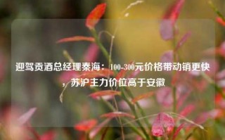 迎驾贡酒总经理秦海：100-300元价格带动销更快，苏沪主力价位高于安徽