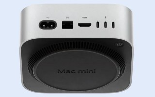 2024 款苹果 Mac mini 细节：电源按钮挪到设备底部