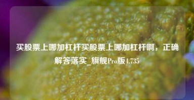 买股票上哪加杠杆买股票上哪加杠杆啊，正确解答落实_旗舰Pro版4.735