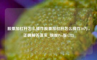 股票加杠杆怎么操作股票加杠杆怎么操作10万，正确解答落实_旗舰Pro版4.723