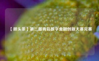 【微头条】第三届青岛数字金融创新大赛完赛