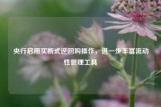 央行启用买断式逆回购操作，进一步丰富流动性管理工具