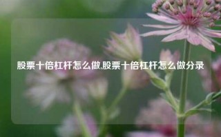 股票十倍杠杆怎么做,股票十倍杠杆怎么做分录