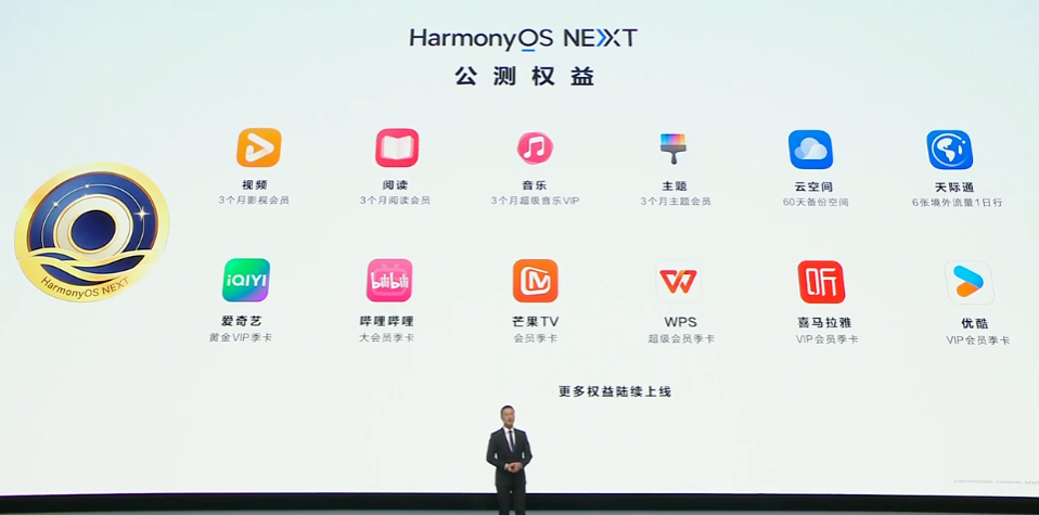 华为 HarmonyOS NEXT 系统“公测用户升级好礼”活动开启：可领视频、主题、阅读、音乐等 App 会员权益-第2张图片-十倍杠杆-股票杠杆