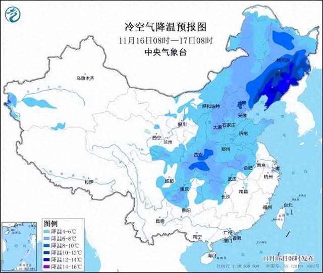 冷冷冷！大风＋降温都来了！全国冰冻线进程图出炉，这些地方雨雪天气持续在线-第1张图片-十倍杠杆-股票杠杆