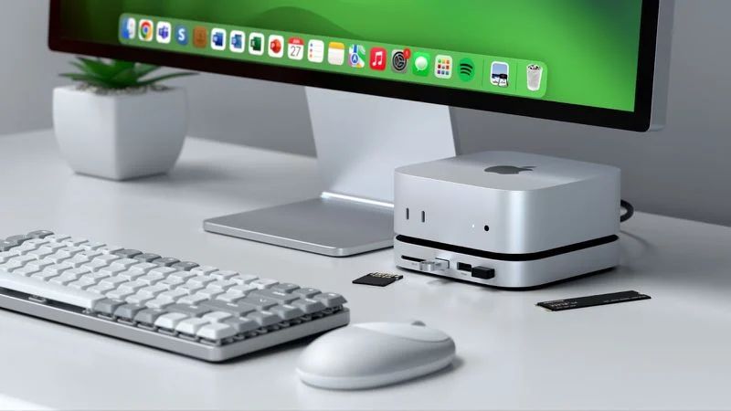 Satechi 为苹果 2024 款 Mac mini 推新扩展坞：3 个 USB-A 端口，最高扩展 4TB 存储-第1张图片-十倍杠杆-股票杠杆