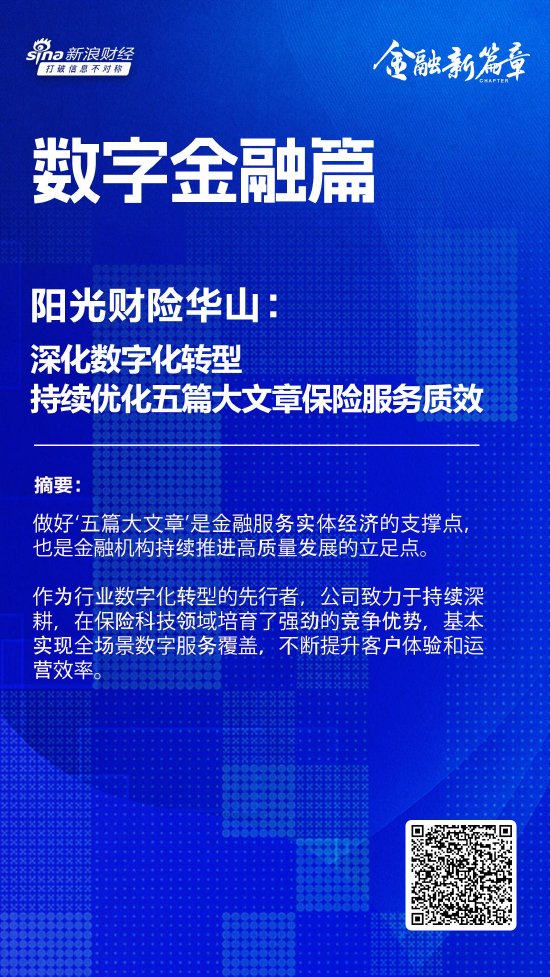 阳光财险华山：深化数字化转型，持续优化“五篇大文章”保险服务质效-第1张图片-十倍杠杆-股票杠杆