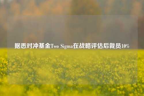 据悉对冲基金Two Sigma在战略评估后裁员10%-第1张图片-十倍杠杆-股票杠杆