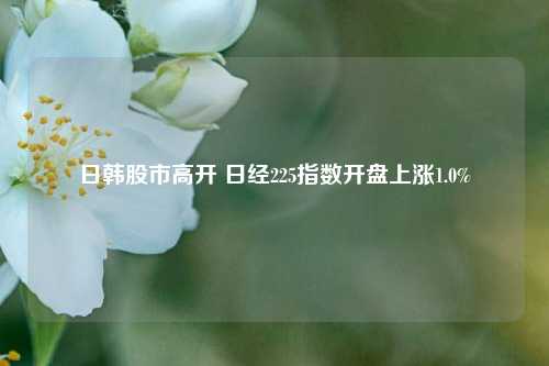 日韩股市高开 日经225指数开盘上涨1.0%-第1张图片-十倍杠杆-股票杠杆