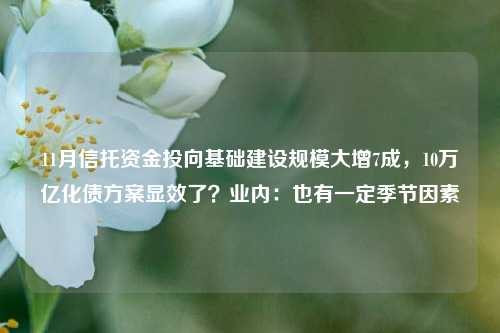 11月信托资金投向基础建设规模大增7成，10万亿化债方案显效了？业内：也有一定季节因素-第1张图片-十倍杠杆-股票杠杆