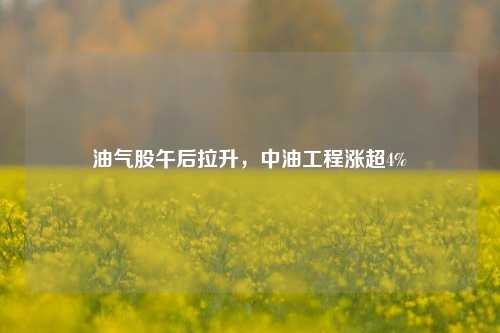 油气股午后拉升，中油工程涨超4%-第1张图片-十倍杠杆-股票杠杆